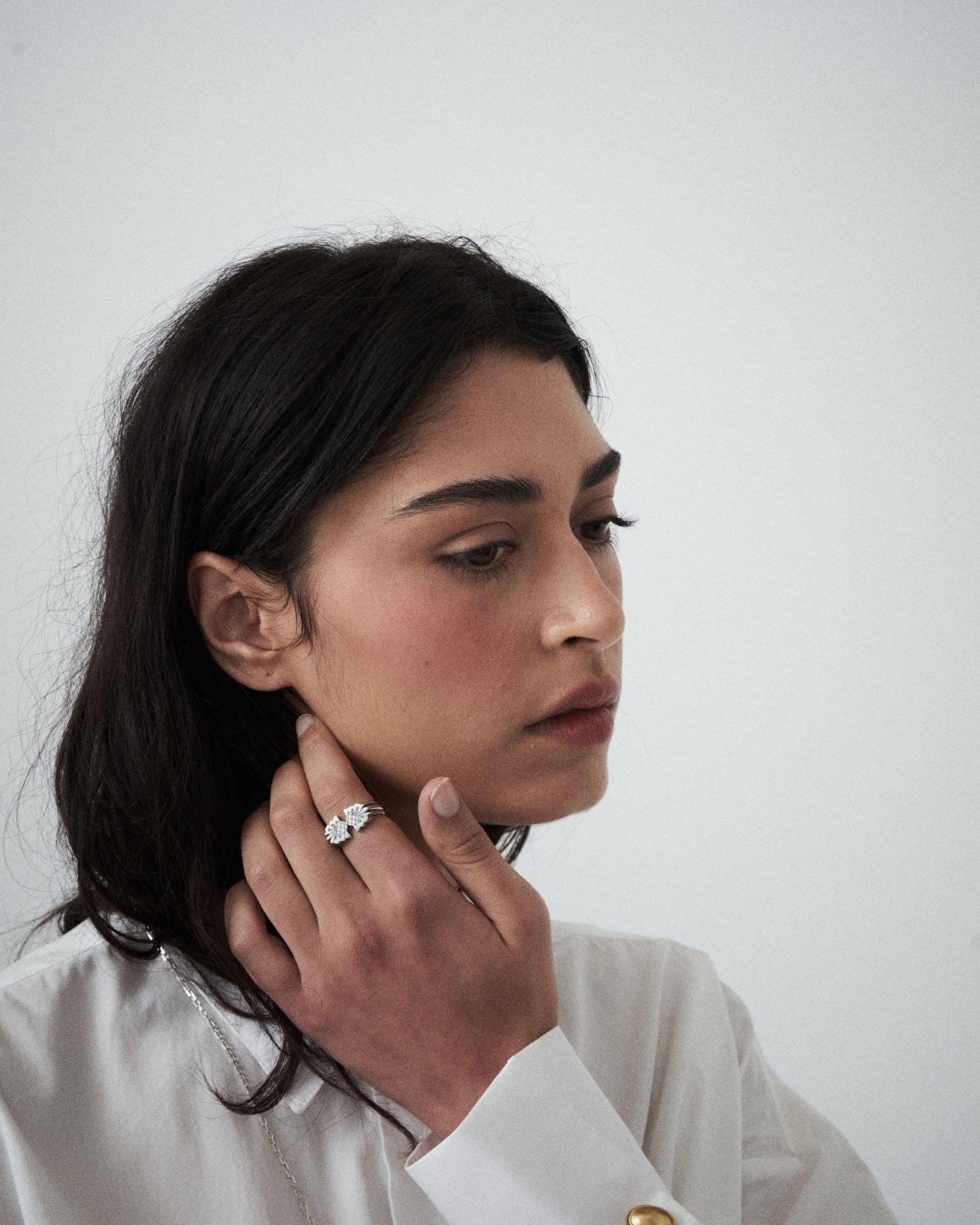 Fish kiss Ring - solid sterling silver