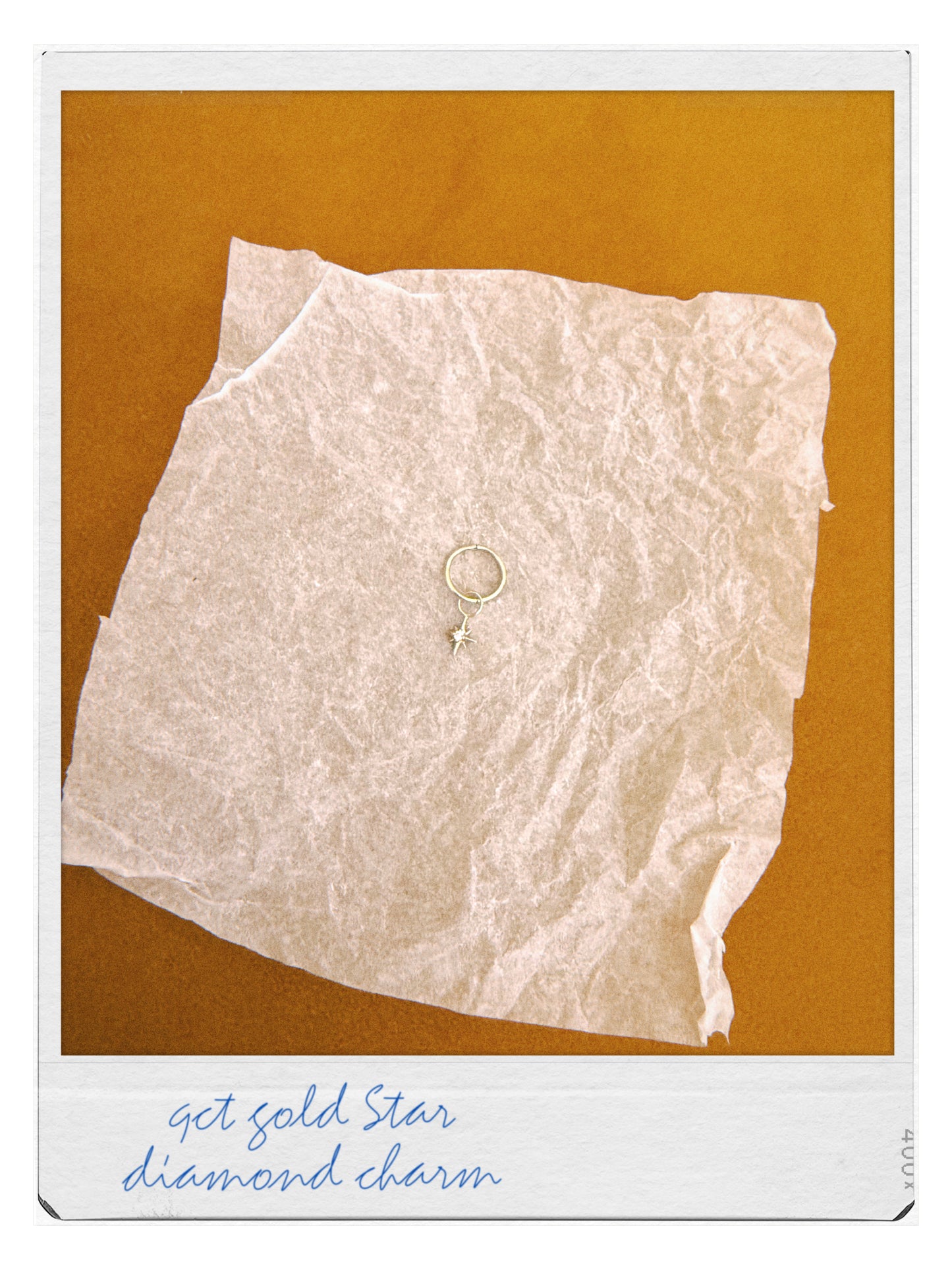 Star charm - Diamond and 9ct yellow gold